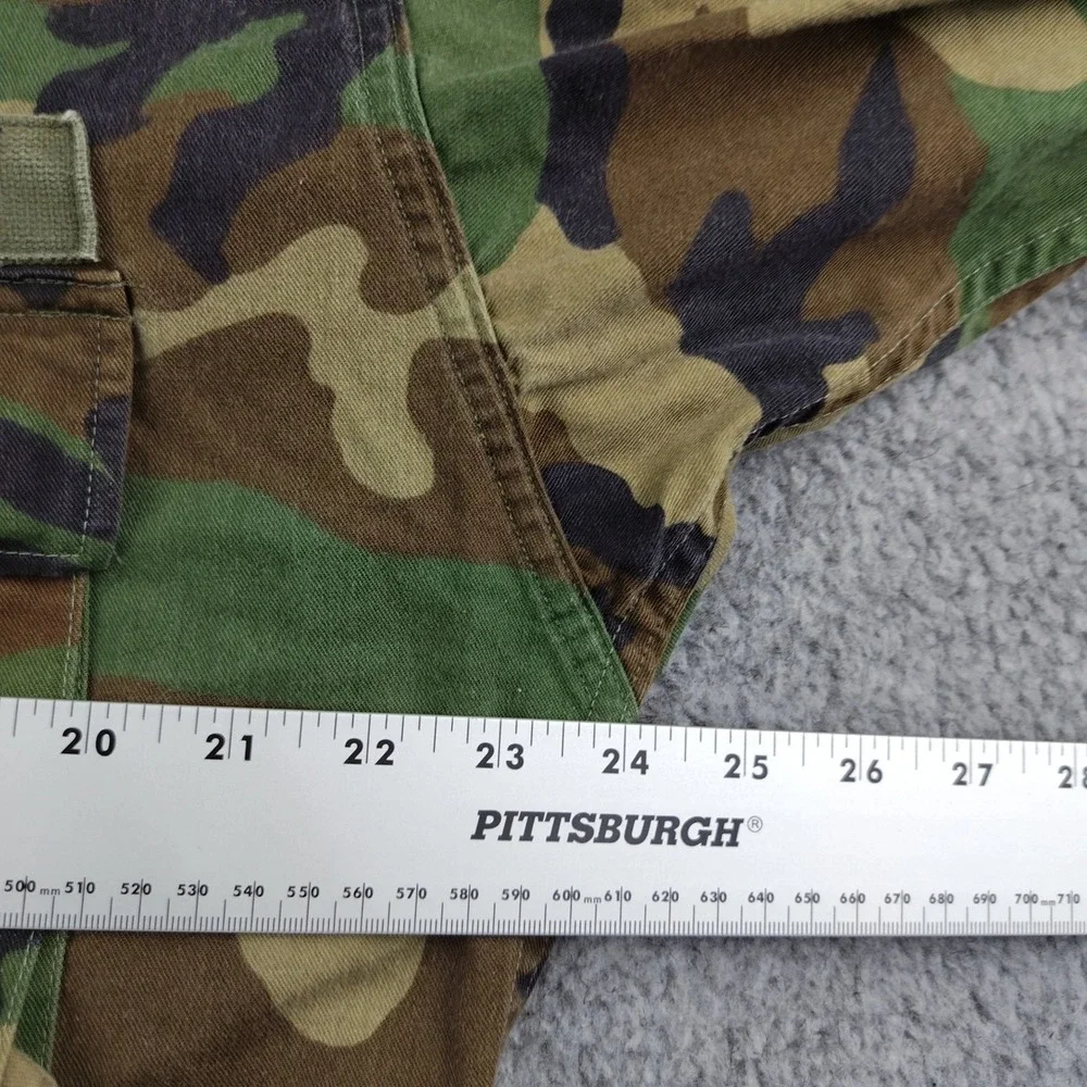 VTG 90s US Army Woodland Camo Combat Coat Jacket Medium BDU Ripstop Military